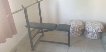work bench  rod 2 Dumble rod weights plats also contact 03335466306