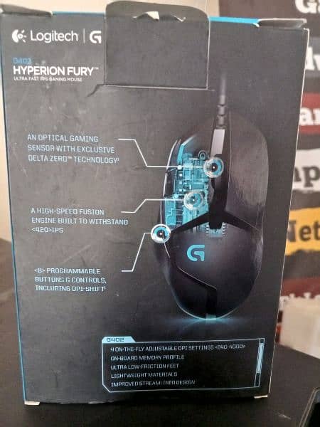 Logitech g403 gaming mouse original Hyperion fury 4