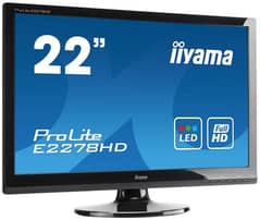 22 inch led monitor black wide full hd 1920x1080
