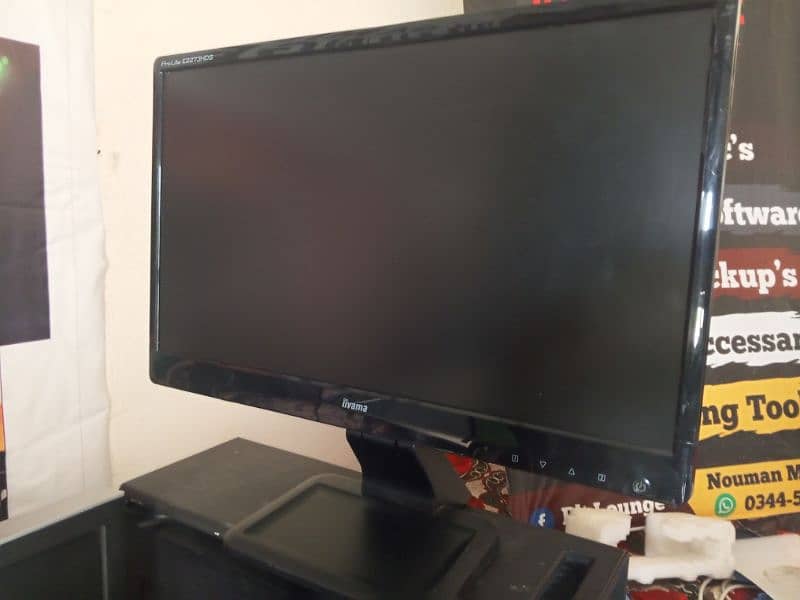 22 inch led monitor black wide full hd 1920x1080 10