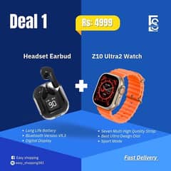 ultra smart watch with airbuds deal 50%off 0