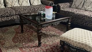 2 wooden chinioti work tables