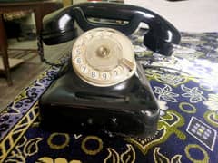 antique telephone old telephone black clour