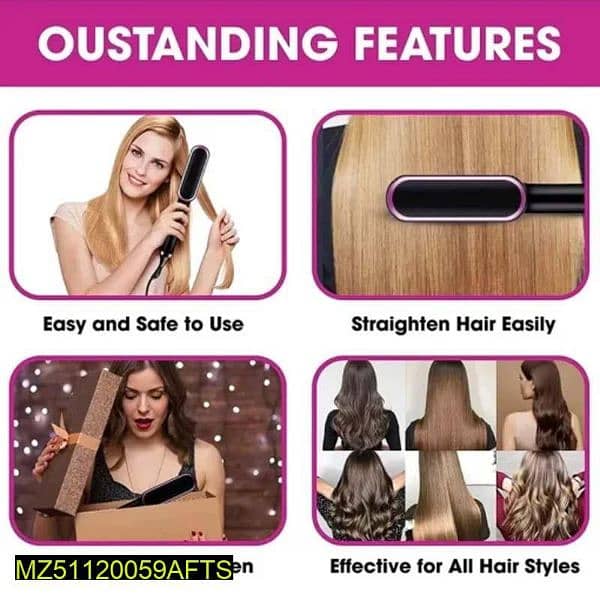 Hair Straightener Brush 4
