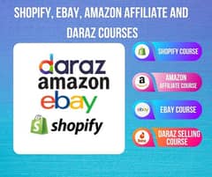 Amazon shopify and daraz course's available