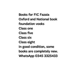 Fazaia / Oxford Books (Class 1, 5, 6, 8)