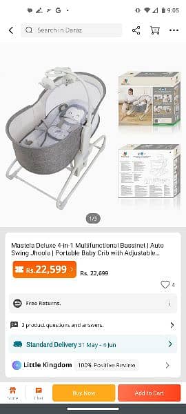 Mastela 4-in-1 Deluxe Multi-Functional Electric Swing 1