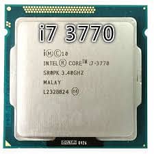 hp 8300 core i7 3770 gaming bord and ram no cassing