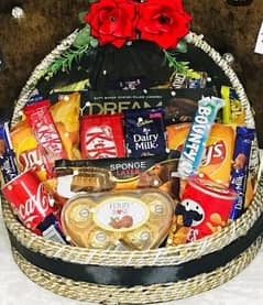 Customized Gift Baskets For Eid, Chocolate Box, Bouquet, Cakes