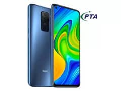 Redmi Note 9 PTA Approved with box and all accessories available 0