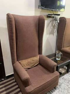 2 High back sofa chair for sale in good condition 0