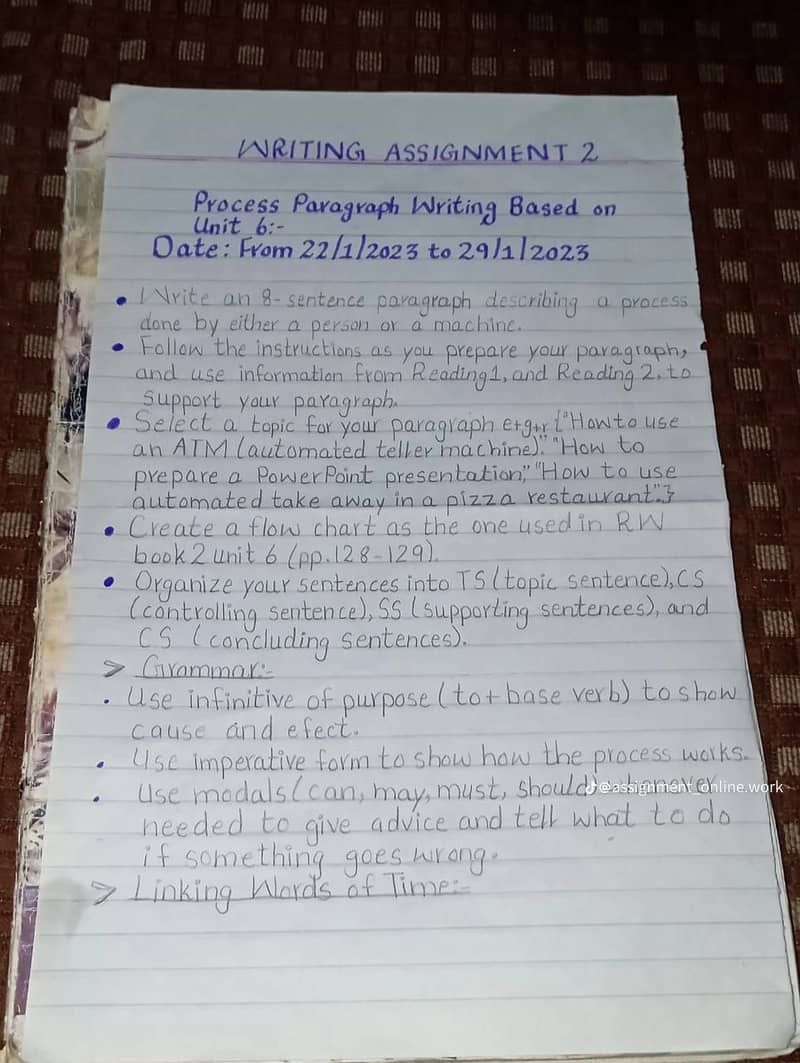 Assignments work 2
