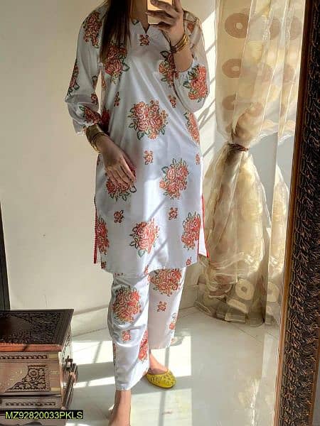 Arabic lown 2pc stitched trouser Nd shirt 3