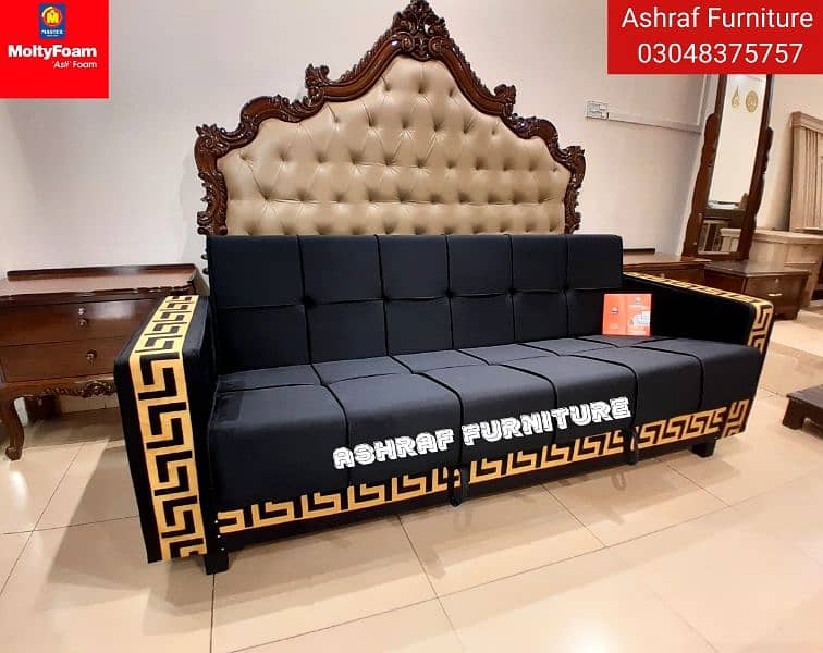 Sofa cum bed/Dewan/Double cumbed/Sofa/L Shape/combed/Bed Set/MoltyFoam 9