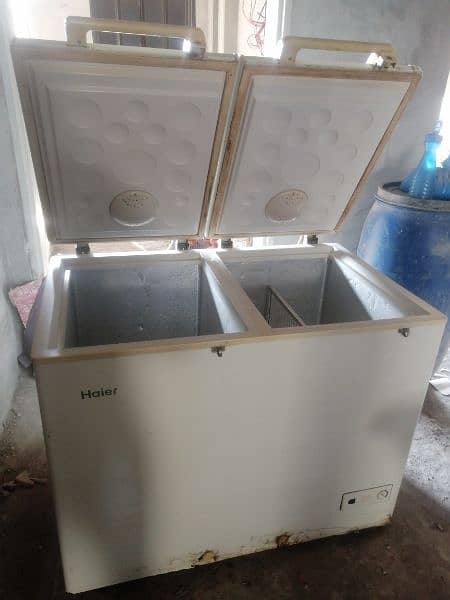 haier deep freezer new condition 0