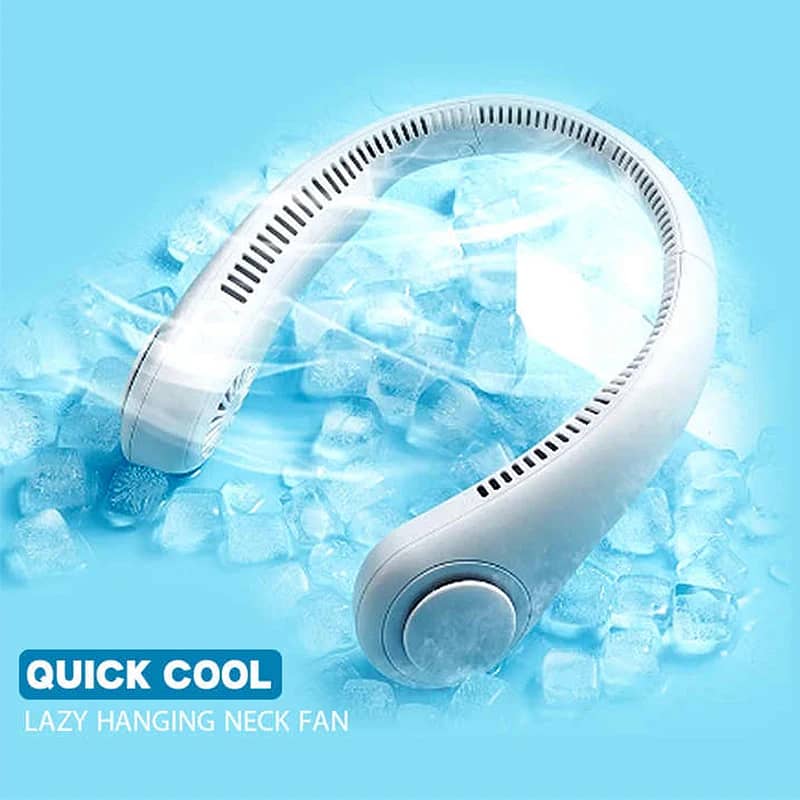 Stay Cool Anywhere with the Neck Hanging Fan! Hanging Neck Fan 0