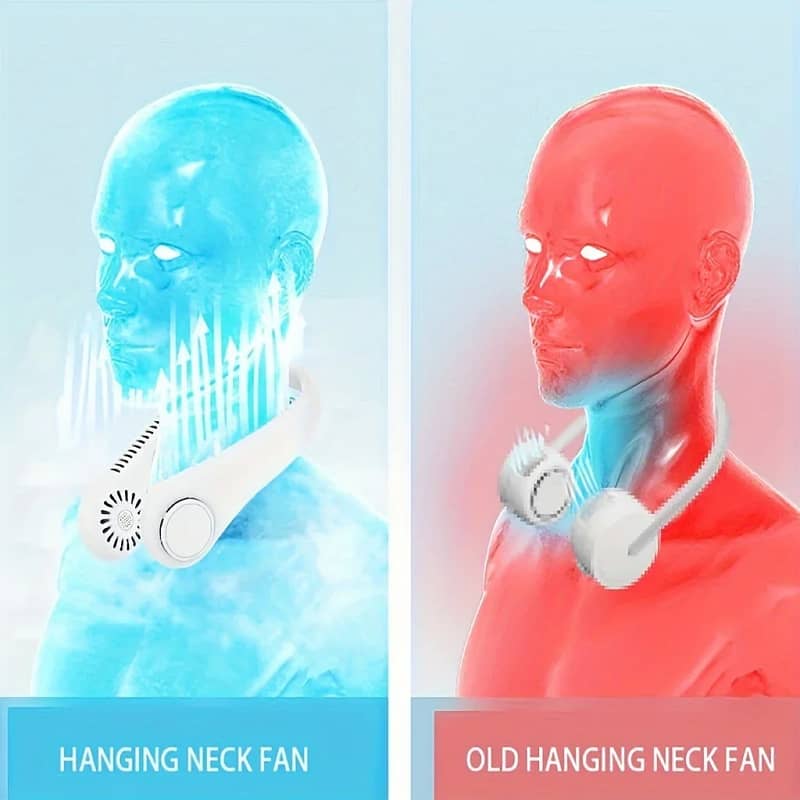 Stay Cool Anywhere with the Neck Hanging Fan! Hanging Neck Fan 4