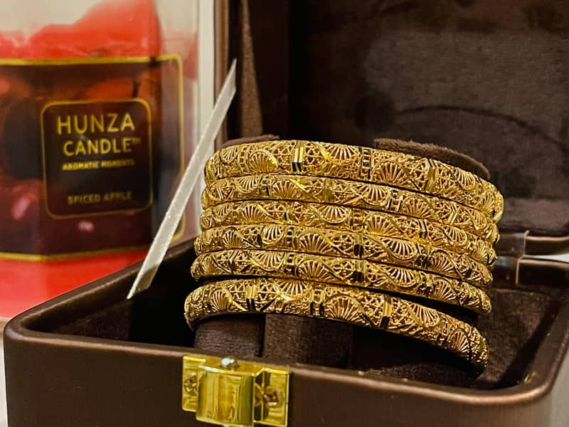 Gold plated hand made bangles 1