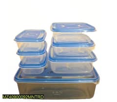 FOOD STORAGE BOX CONTAINER, PACK OF 7