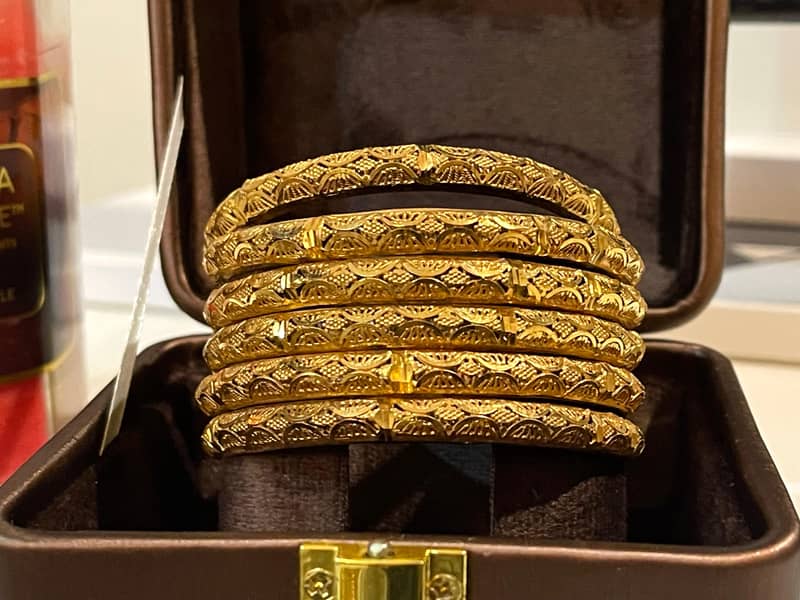 Gold plated hand made bangles 1