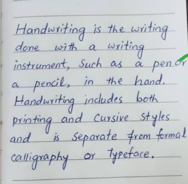 providing as to handwriting writing assignment work 4