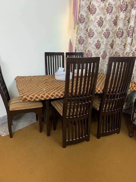 6 Chairs Dining Table 1
