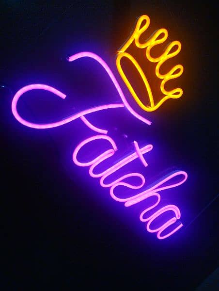 customized neon sign 4 alphabet 3