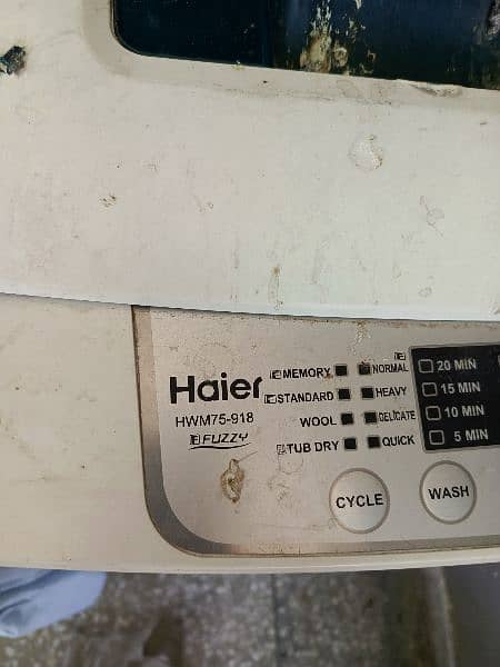 Haier automatic washing machine 4