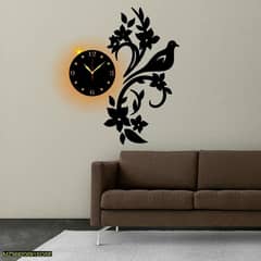 Contact watsapp no 03135519141 Modern Design Wall Clock With Light-20% 0
