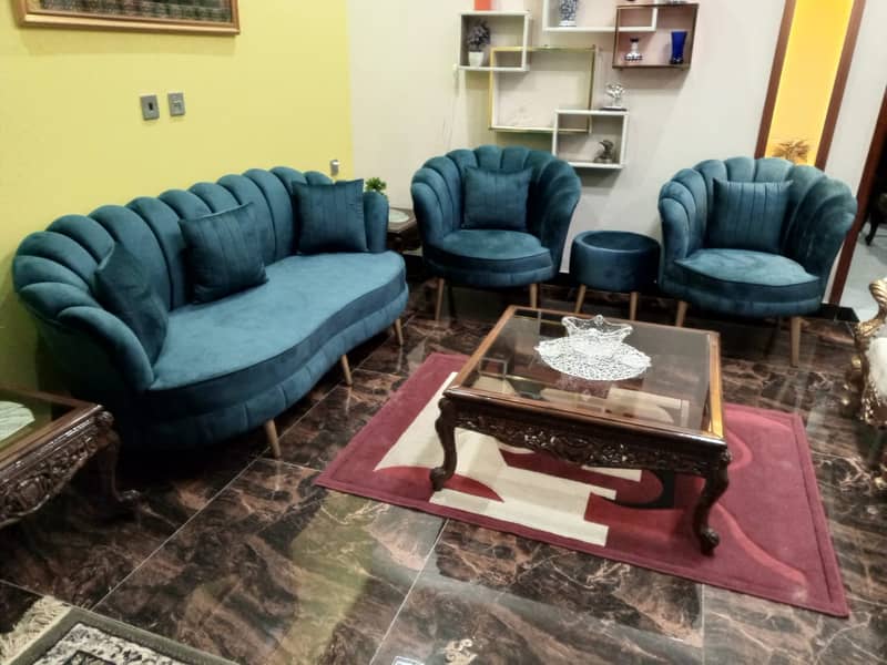 Wooden Sofa/ Sofa Set/Luxury Sofa Set/3 Seater sofa sets/Deewan Sofas 12