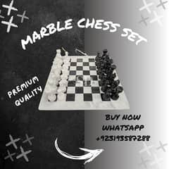 Handcrafted Marble chess set / chess board / chess pieces