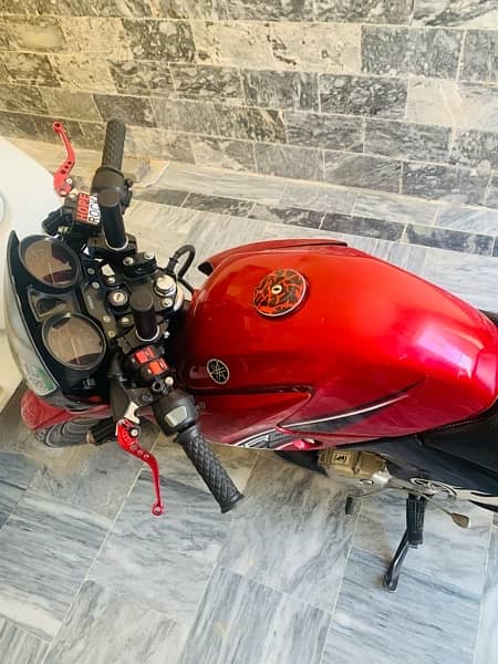 Yamaha ybr 125 2015 model gujrat num exchange also possible 2