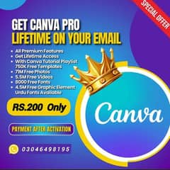 Canva Pro for Lifetime _ 100% Lifetime Guaranted Warranty _ Canvapro