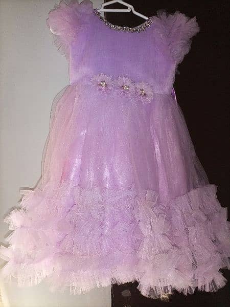 silk n net fancy frock 1