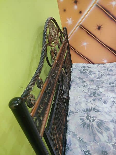 Double Iron Bed with mattress 3