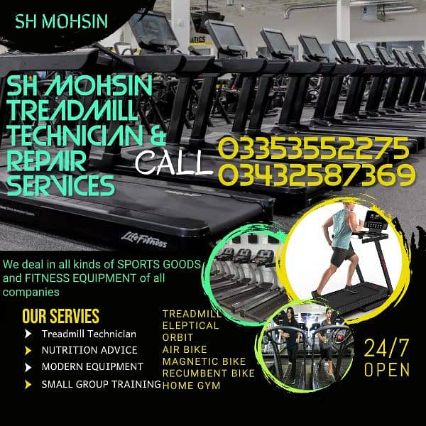 Treadmill Repairing Services/Treadmill belt Replacement Company 1
