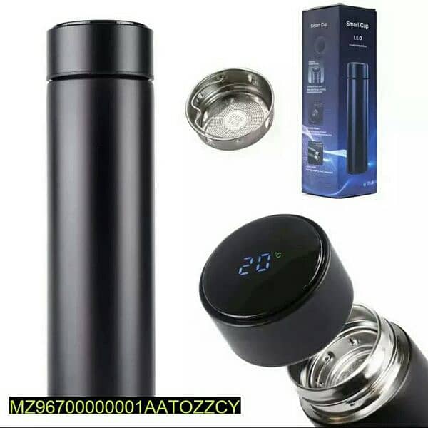 Smart Thermos Water Bottle with LED Digital Temperature Display, 500ml 0