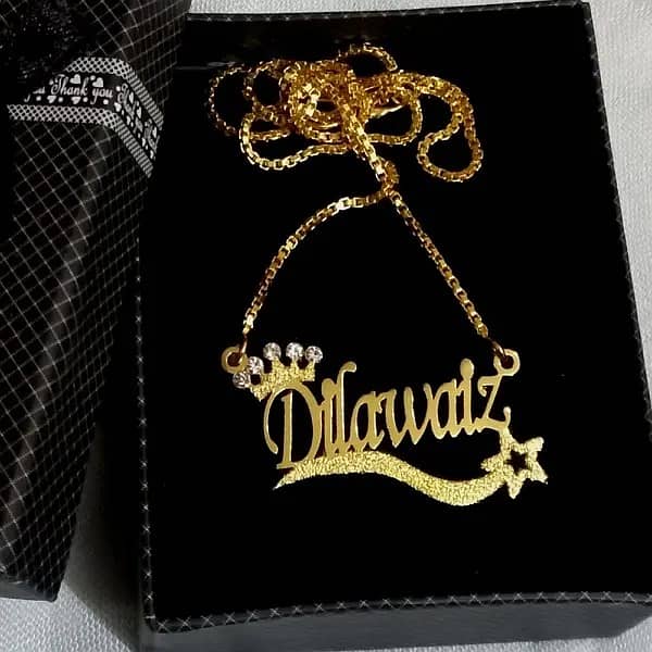 Customized Name Lockets Gold Plated 7
