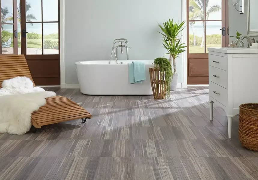 Wood floor, Vinyl floor, water proof Vinyl - luxury and elegant design 12