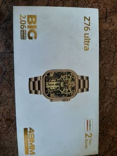 smart watch golden colour z76 ultra watch 10/10 condition