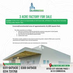 3 acre Factory For Sale at Main Gt Road 0