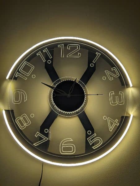 Modern Style Neon Clock Ambient Light 1