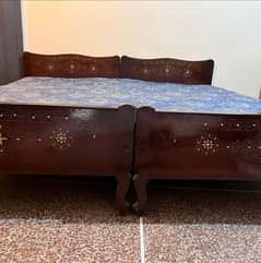 Two single beds for sale in sialkot