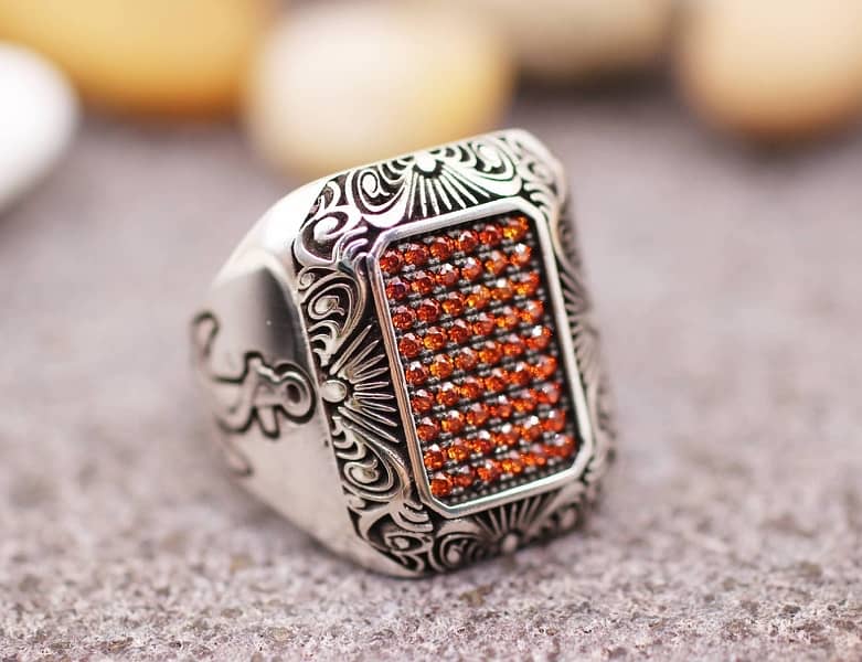 pure silver turkish rings 6