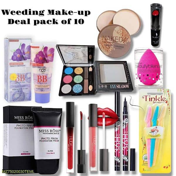 10 pcs weeding mekeup deal 8