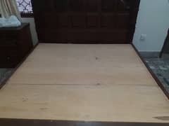 Wooden bed set