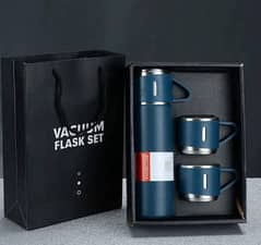 3 in 1, Stainless steel vacuum flask bottle with 2 cups, 500ml 0