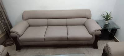 7 Seater Leather Sofa Set 0