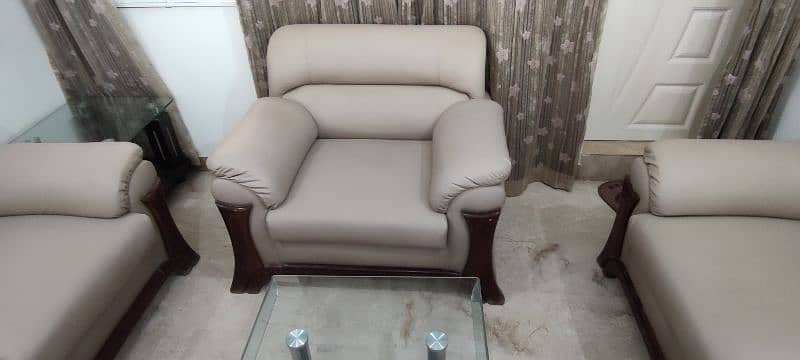 7 Seater Leather Sofa Set 2