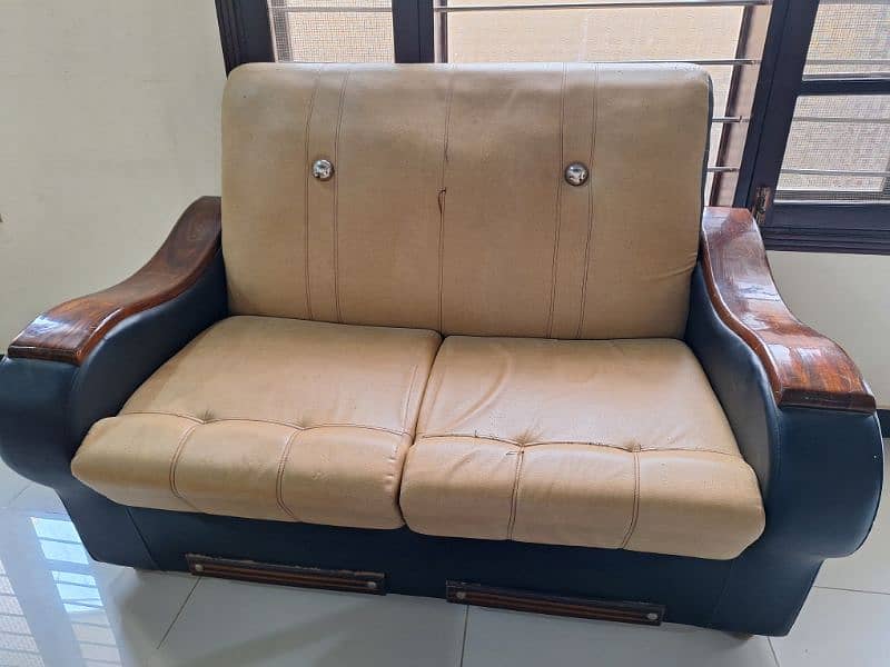 rexine sofa set 7 seater 6